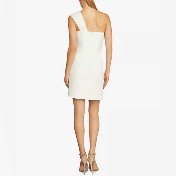 NWT BCBG MAXAZRIA Aryanna One Shoulder Little Black Dress Size 0 - Picture 3 of 9